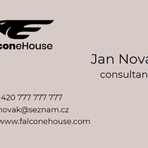 Reklamní vizitka FalconeHouse